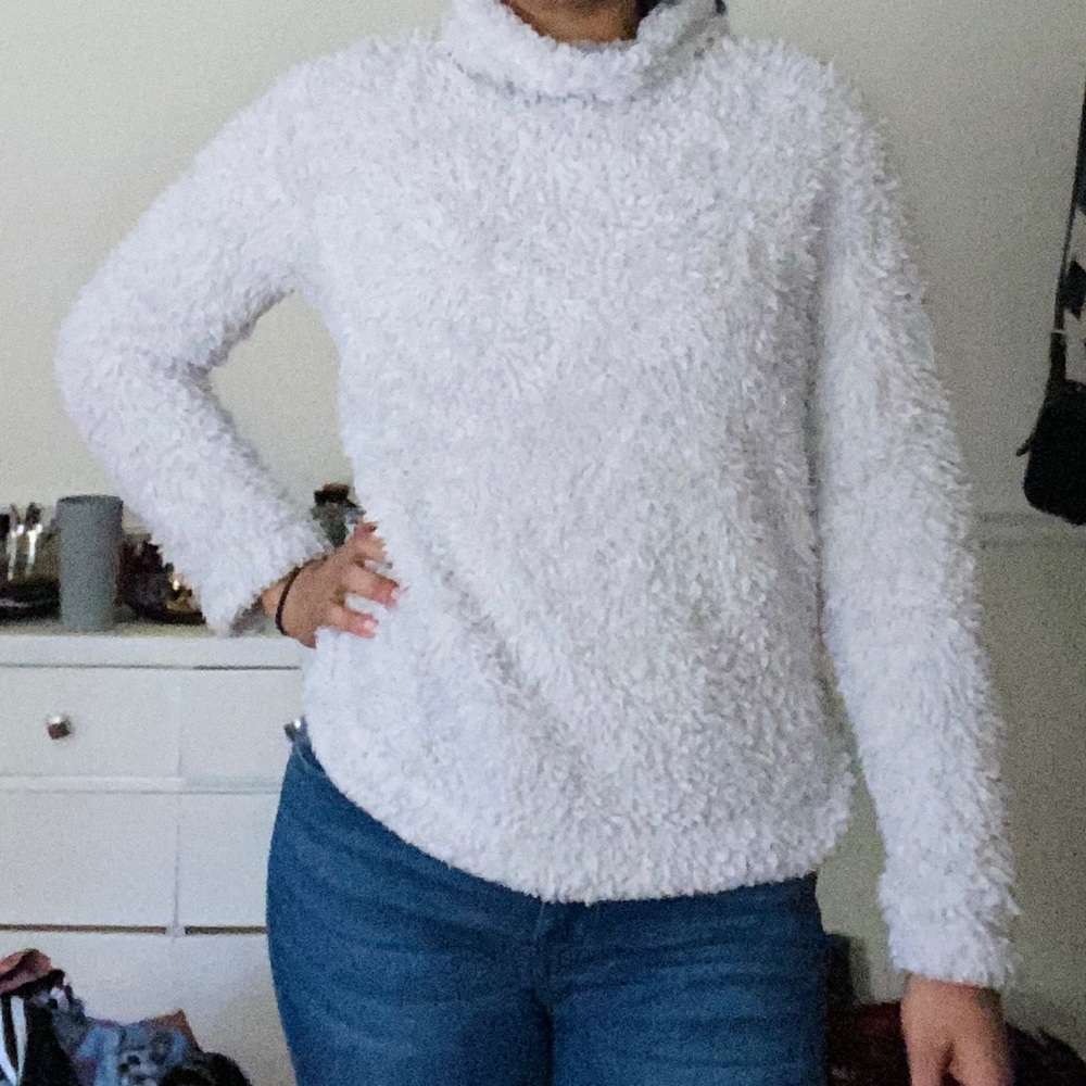 Fuzzy Light Purple Sweater